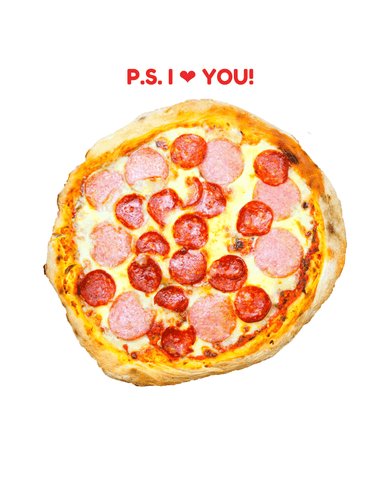 P.S. I ❤ YOU! Pepperoni and Salami Pizza - Chef Laudico OK Cafe 