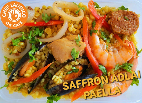 Adlai Saffron Paella - Chef Laudico OK Cafe 